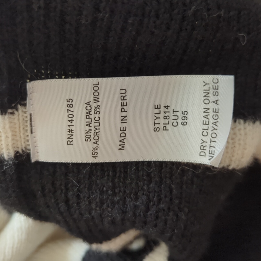 Brochu Walker*Revolve* Drape Front City Knit Alpaca Poncho O/S fits all - Picture 7 of 7